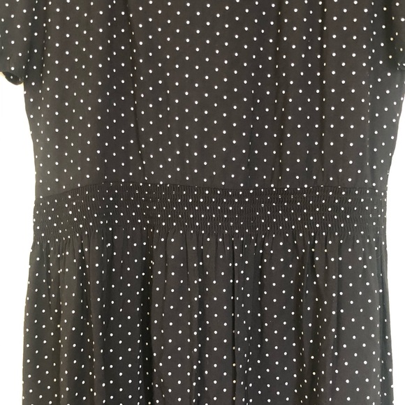 2/$50 Vintage 80s does 40s Modest Polka Dot dress - Picture 4 of 11